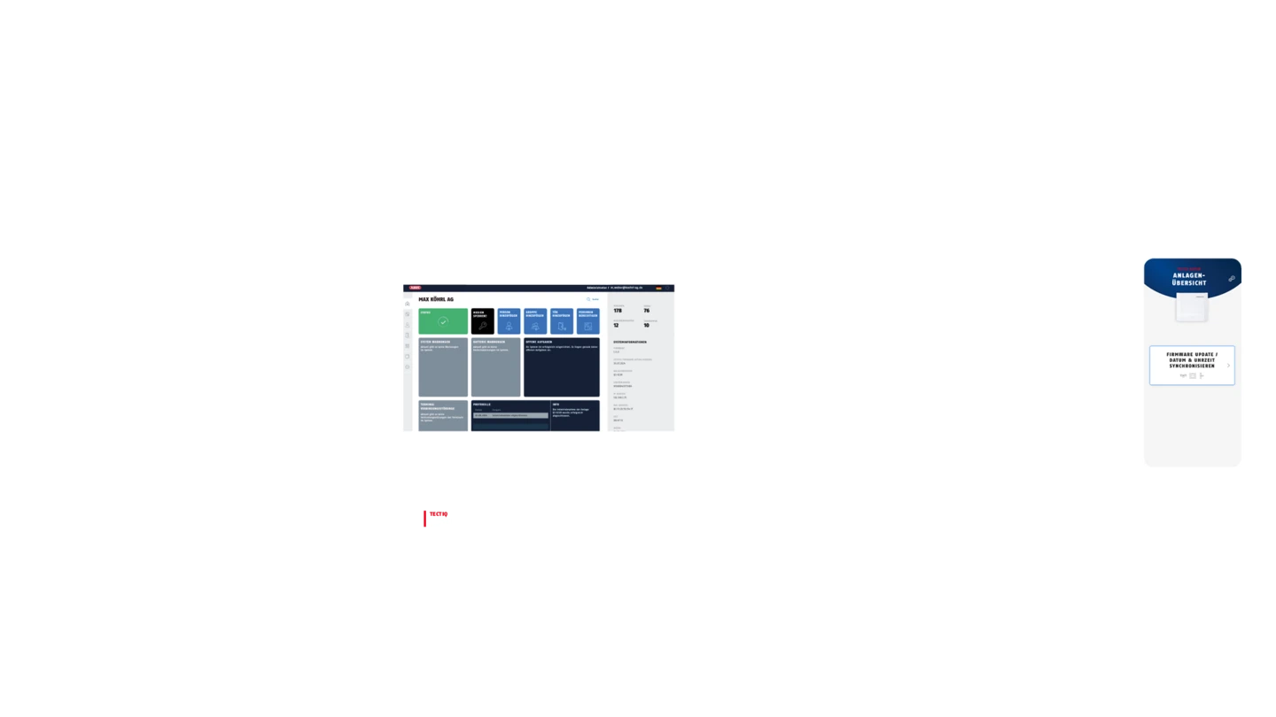 The products of the TECTIQ system at a glance