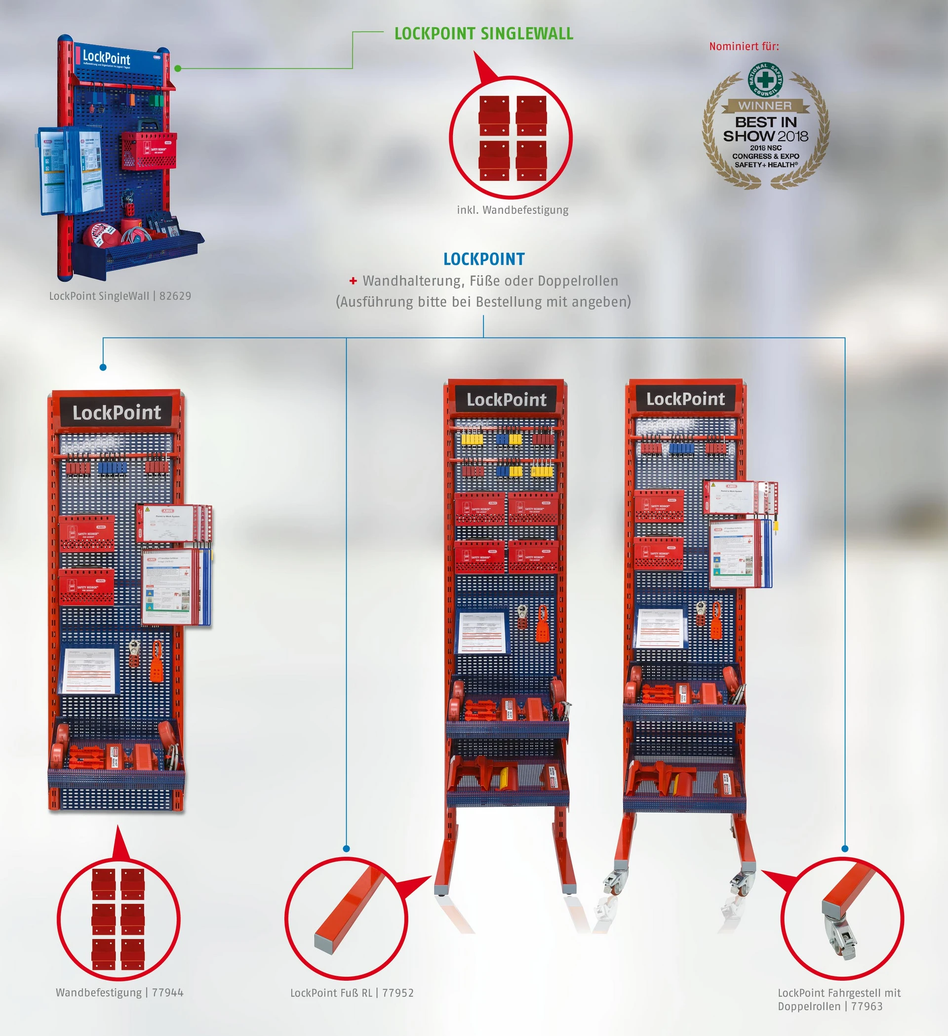 Entdecken Sie die Vorteile des LockPoint Aufbwahrungssystems © ABUS Entdecken Sie die Vorteile des LockPoint Aufbwahrungssystems © ABUS