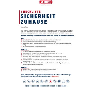 Checkliste Brandschutz © ABUS