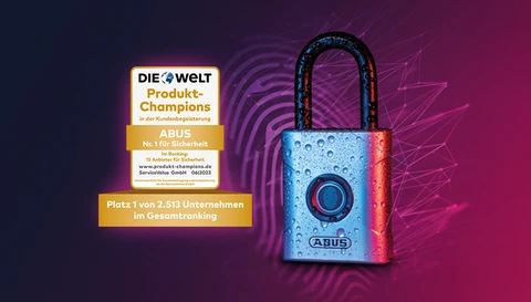 Ausgezeichnet von WELT und ServiceValue - ABUS ist Produktchampion 2023 © ABUS