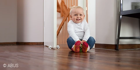 Our LEIF doorstop – so doors don't slam shut during your next video conference © ABUS Our LEIF doorstop – so doors don't slam shut during your next video conference © ABUS